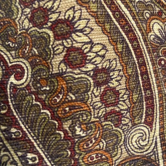 Vintage Drawstring Tapestry Handmade Bucket Shoulder bag Brown Paisley Fall - Picture 12 of 15